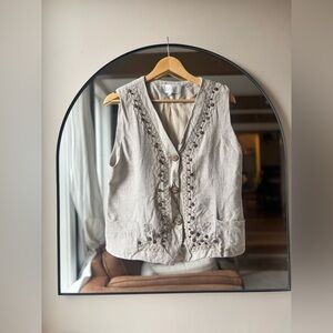 VTG | Lano linen vest | size 40